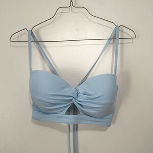 Light Blue Balconette Style Bikini Top